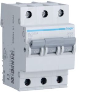 Hager 20A 3P C Curve 6kA MCB MU320A