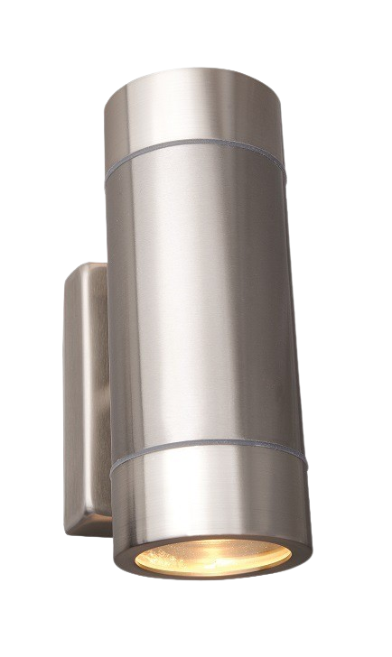 Robus Tralee 35W GU10 IP44 Brushed Chrome LED Up/Down Wall Light