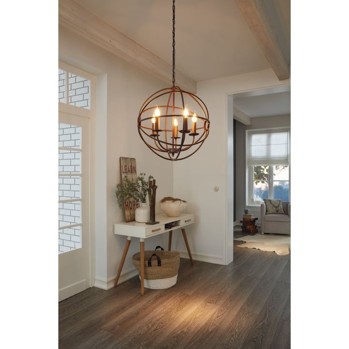 49773 Ebrington Rustic Globe Pendant