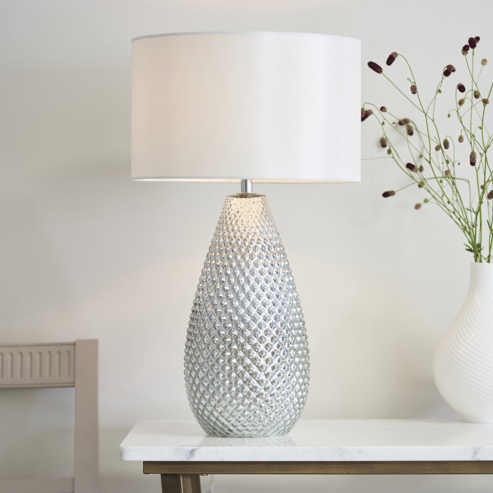 77093 Livia Silver Table Lamp