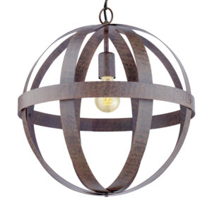 49476 45CM Westbury Rustic Globe Pendant