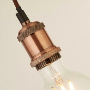 7461CU Antique Copper Pendant 1 Light Cable