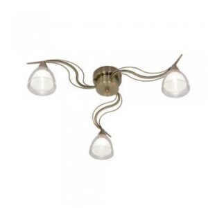 9504/3AB Portland Ant Brass Ceiling Light