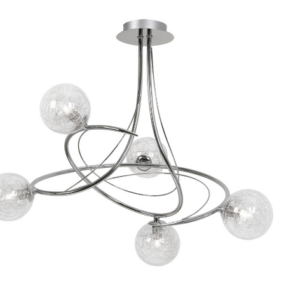 1515/5CH Tabia Chrome Ceiling Light